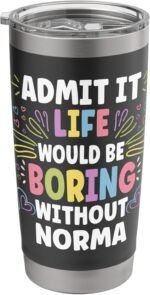 NORMA Personalized Name Funny Cute Custom NORMA Name Stainless Steel Insulated Tumbler - Image 2