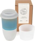 NOVA CERAMICS Travel Coffee Tumbler – Travel Mug - On the Go Coffee Mug – Microwave & Dishwasher Safe Green CoffeeTumbler - Gifts For Women Men Him Her – 16oz – Lagoon - Image 2