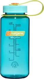 Nalgene Sustain Tritan BPA-Free Water Bottle Made with Material Derived From 50% Plastic Waste (using ISCC certified mass balance), 16 OZ, Wide Mouth, Cerulean - Image 2