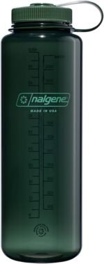 Nalgene Sustain Tritan BPA-Free Water Bottle Made with Material Derived from 50% Plastic Waste (Using ISCC Certified Mass Balance), 48 OZ, Wide Mouth, Jade - Image 2