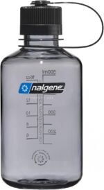 Nalgene Sustain Tritan BPA-Free Water Bottle Made with Material Derived from 50% Plastic Waste (using ISCC certified mass balance), 16 OZ, Narrow Mouth, Gray - Image 2