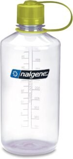 Nalgene Tritan Narrow Mouth BPA-Free Water Bottle, Clear, 32 oz - Image 2