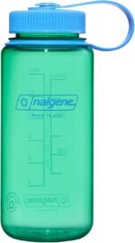 Nalgene Water Bottle - Lightweight Sustain Tritan BPA-Free Shatterproof Bottle for Backpacking, Hiking, Gym, 16 OZ, Wide Mouth, Pastel Green - Image 2