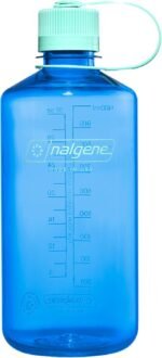 Nalgene Water Bottle - Lightweight Sustain Tritan BPA-Free Shatterproof Bottle for Backpacking, Hiking, Gym, 32 OZ, Narrow Mouth, Cornflower Blue - Image 2