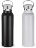 Neihepal 20 oz Insulated Water Bottles Bulk 2 Pack,Stainless Steel Double Wall Sport Bottle with Lid of Handle,Metal Reusable Thermoses Flask for School,Cyclists,Hikers,Gift (Mix,Set of 2) - Image 2