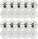Neliky 20pcs LED Coaster, Light Up Coasters, LED Bottle Light, Bottle Glorifier, LED Stickers Coaster Light Up for Drinks, Flash Light Up Cups Perfect for Party Weeding Bar (White) - Image 2