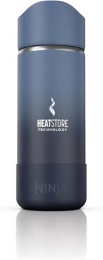 Ninja, Travel Mug, Sip Perfect 16oz, Brings Hot Drinks to Sippable Temperature in Minutes, Stainless Steel, Leak Proof, Dishwasher Safe, Metal Insulated Tumbler, Navy, DW1603NV - Image 2