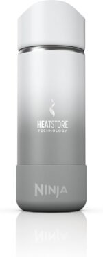 Ninja, Travel Mug, Sip Perfect 16oz, Brings Hot Drinks to Sippable Temperature in Minutes, Stainless Steel, Leak Proof, Dishwasher Safe, Metal Insulated Tumbler, White, DW1603WH - Image 2