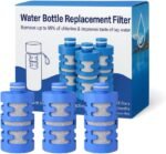 Nispira Activated Carbon Water Filter Replacement Compatible with Philips GoZero Fitness Water Bottle, 3 Pcs - Image 2
