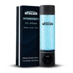 Nixcer Hydrogen Pro Water Bottle – 8000PPB H2, SPE/PEM, OLED Display, Dual Mode (5/10 Min), USB-C Rechargeable – Portable Hydrogen Generator for Wellness, Recovery, Gym & Gift (Black) - Image 2