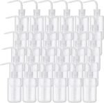 Norme 30 Pcs Tattoo Wash Bottle 250ml Tattoo Squeeze Bottle Plastic White with Narrow Mouth Squirt for Lab Cleaning Water Tools Plant Irrigation Medical, 8oz - Image 2