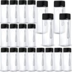 Nuogo 20 Pcs Water Bottles Bulk 17 oz Plastic Sports Water Bottles for Kids Adults Reusable Leak Proof Portable Large Drinking Cups for School Outdoor Gym Travel Fitness(Black) - Image 2