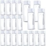 Nuogo 20 Pcs Water Bottles Bulk 17 oz Plastic Sports Water Bottles for Kids Adults Reusable Leak Proof Portable Large Drinking Cups for School Outdoor Gym Travel Fitness(White) - Image 2
