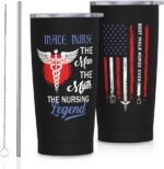Nurse Gifts for Men, Male Nurse Gifts Tumblers 20oz Stainless Steel Coffee Travel Cup, Nurses Week Gift for Men, RN/Nursing/Practitioners Gift for Christmas/Retirement/Appreciation/Graduation - Image 2