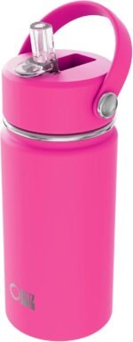 OISIZ Kids Water Bottle with Straw Lid 14oz, Vacuum Insulated Bottles 316 Stainless Steel for School, Leakproof, BPA Free and Keep Cold for 24 Hours - Image 2