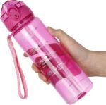 OLDLEY 17oz Kids Water Bottle for School - Motivational With Silicone Straw, Leak-Proof Tritan BPA-Free, Reusable for Girls Boys, Eggplant - Image 2