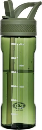 OLDLEY 20 kids Water Bottle with Straw,Tritan BPA-Free,Leak-Proof Design for Travel, Home, School, (Army Green) - Image 2