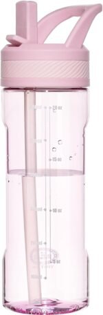 OLDLEY 20 kids Water Bottle with Straw,Tritan BPA-Free,Leak-Proof Design for Travel, Home, School, (Pink) - Image 2