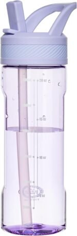 OLDLEY 20 kids Water Bottle with Straw,Tritan BPA-Free,Leak-Proof Design for Travel, Home, School, (Purple) - Image 2