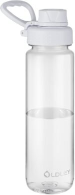 OLDLEY 32 oz Water Bottle, Sports Tritan Water Bottle with Carry Handle and Spout Lid, Leakproof & BPA Free Large Water Bottles for Home,Travel, School, Outdoors, Gym, Transparent - Image 2