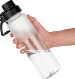 OLDLEY 32oz Frosted Clear Water Bottle, BPA-Free Tritan Plastic Reusable Water Bottle with Fast-Flow Spout Lid, Wide Mouth Leakproof Sports Drinking Bottle for Gym, School, Office, Travel,Clear - Image 2