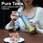 Oball Insulated Titanium Water Bottle, No Flavor Trans Water Bottle with Fliter, 17 Oz, Cup Holder Friendly, Lightweight Insulated Bottle for Tea, Coffee, Soda (Pink & Purple) - Image 2