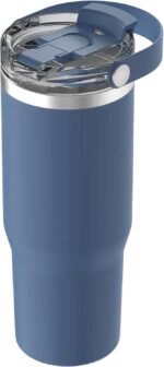 Oggi 30oz Vacuum Insulated Tumbler with Lid & Top Carry Handle – Stainless Steel Coffee Thermos, Travel Mug, Fits Cup Holders, Sweatproof, for Hot or Cold Drinks, Insulated Mug for Adults, Blue - Image 2