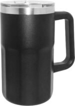 Oggi Insulated Beer Mug with Handle - Ideal Large Beer Stein, Insulated Beverage Glass, Beer Mugs, Beer Glasses, Mugs with Handles, Large Stein, Oktoberfest Mug - 27oz / 0.8lt - Image 2