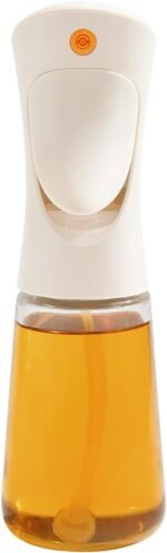 Oil Sprayer for Cooking, 200ml Refillable Glass Olive Oil Mister Bottle for Air Fryer, BBQ, Salad, Lemon Juice & Vinegar, 6.76oz Kitchen Dispenser for Healthy Cooking - Image 2