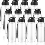 Olgaa 12 Pack Water Bottles Bulk 17 oz End of the Year Gifts for Students Kids from Teacher Reusable Leak Portable Plastic Sports Summer Drink Water Bottles with Handle Strap for Cycling Camping - Image 2