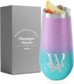 Onebttl Personalized Champagne Tumbler for Women, 6 oz Champagne Flute Insulated Tumbler for Birthday and Christmas - W - Image 2
