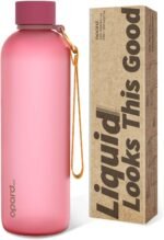 Opard Slim Water Bottle 27oz, Dishwasher Safe Plastic Water Bottle BPA-Free, Leakproof Screw Top, Flamingo Pink, Reusable for Travel School Sport Gym Hiking - Image 2