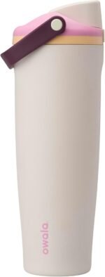 Owala FreeSip Sway Insulated Stainless Steel Water Bottle with Two-Way Spout, Built-In Straw and Bucket Handle, Made for Travel, School, and Sports, 40oz, BPA Free, Leak Proof, Daybreak - Image 2
