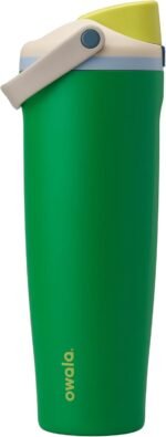Owala FreeSip Sway Insulated Stainless Steel Water Bottle with Two-Way Spout, Built-In Straw and Bucket Handle, Made for Travel, School, and Sports, 40oz, BPA Free, Leak Proof, Putting Green - Image 2