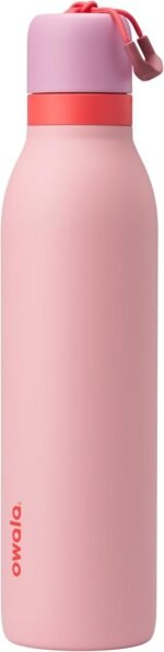 Owala FreeSip Twist Insulated Stainless Steel Water Bottle with Straw for Sports and Travel, BPA-Free, 24-oz, Angel Food Cake - Image 2