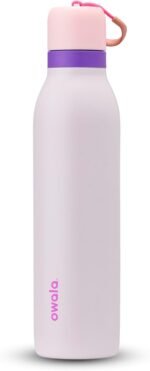 Owala FreeSip Twist Insulated Stainless Steel Water Bottle with Straw for Sports and Travel, BPA-Free, 24-oz, Pink/Purple (Dreamy Field) | Insulated, with Straw, BPA-Free, Dreamy Field - Image 2