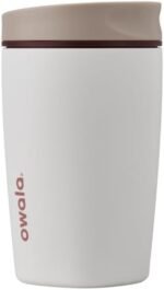 Owala SmoothSip Slider Insulated Stainless Steel Coffee Tumbler, Reusable Iced Coffee Cup, Hot Coffee Travel Mug, BPA Free 12 oz, Vanilla Bean - Image 2