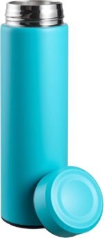 PARACITY Insulated Water Bottle, 15 oz Stainless Steel Water Bottles for Double Wall Vacuum Hot Drinks, Metal Water Bottle Keeps Hot for 12 Hrs, Cold for 24 Hrs, for Coffee, Tea (light blue) - Image 2