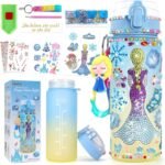 PERRYHOME Decorate Your Own Frozen Water Bottle Kits for Girls, Frozen Toys for Girls Age 4-10 Painting Crafts, Fun Arts and Crafts Kits 6-12 Year Old Toddler Girls Birthday Christmas Gifts Toys - Image 2