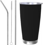 Personalized Coffee Tumblers with Photo Custom Text Name Logo Stainless Steel Tumblers, Coffee Travel Mug Cup 20 Oz, Customized Gifts for Christmas Birthday Anniversary, Black,1 PCS - Image 2