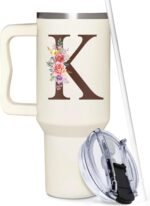 Personalized Gifts For Women - Personalized Gifts For Birthday - Monogrammed, Customized For Woman, Mom, Wife, Best Friend, Sister, Coworkers - Custom Tumbler With Handle 40oz - Image 2