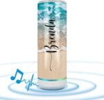 Personalized Music Speaker Tumbler Gifts | 20oz Tumblers | Personalized Tumblers | Bluetooth Speaker | Travel Essentials | Bridesmaid Gifts | Beach Accessories | ECO Friendly Inks - Image 2