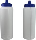 Pinnacle Mercantile Sports Squirt Water Bottles One-Hand Value Just Squeeze and Drink 32oz Set 2 - Image 2