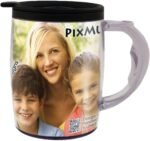 PixMug 15 oz Photo Mug with Spill Proof Top DIY Insert Your Own Photos or Create and Print Inserts Online 1 Pack - Image 2