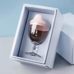 Plastic Goblet Cup, Baby Sippy Cup Wine Glass, Beverage Mug Milk Bottle with Lid for Kids on Birthday Party or Celebration - Image 2