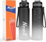 Pluralla One Touch Sport Water Bottle (Pack of 1) with Carry Handle, Leak Proof, Flip Top Lid, BPA Free, Tritan Material Water Bottle, Ideal Gift for Travel, Gym and Outdoor Fitness | 22 oz, 34 oz - Image 2