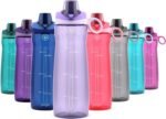 Pogo 32oz Plastic Water Bottle with Chug Lid and Carry Handle, Reusable, BPA Free, Dishwasher Safe, Perfect for Travel, School, Outdoors, and Gym, Lilac - Image 2