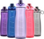 Pogo 40oz Plastic Water Bottle with Chug Lid and Carry Handle, Reusable, BPA Free, Dishwasher Safe, Perfect for Travel, School, Outdoors, and Gym, Lilac - Image 2