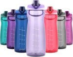 Pogo 64oz Plastic Water Bottle with Leak-Proof Chug Lid and Carry Handle, Reusable, BPA Free, Capacity Markings, Dishwasher Safe, Perfect for Travel, School, Outdoors, and Gym, Lilac - Image 2