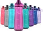 Pogo BPA-Free Plastic Water Bottle with Chug Lid, Fuchsia, 32 oz. - Image 2